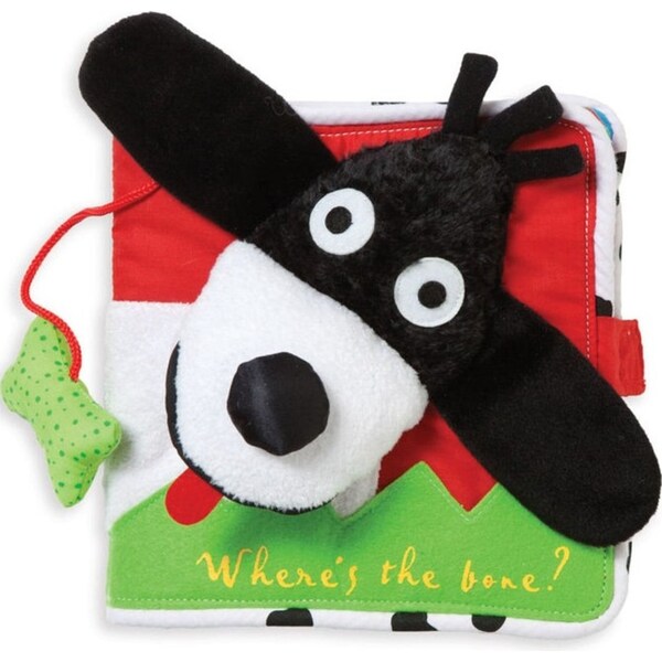 Manhattan Where's The Bone Fabric Book 19.7cm Baby/Toddler Activity Toy 6m+