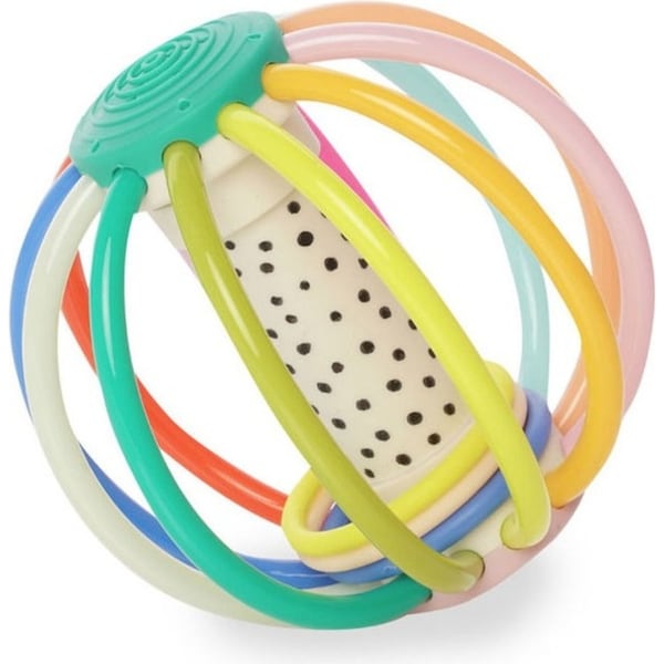 Manhattan Whistleball Colorpop Ball Baby/Infant Rattle Sensory Play Toy 0m+
