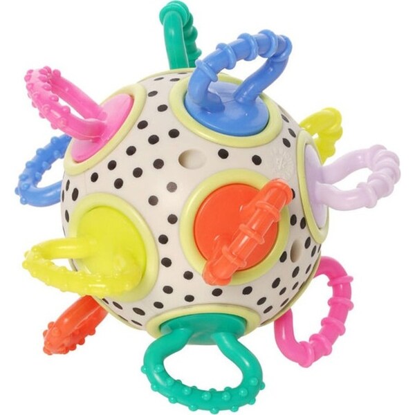 Manhattan Click Clack Colorpop Ball Baby/Infant Rattle Sensory Play Toy 0m+