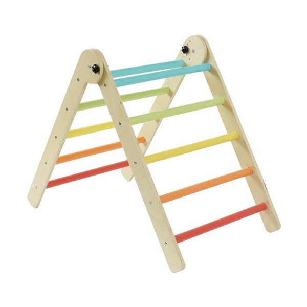 Eeeza Colourful Children's Climbing Frame, Wood