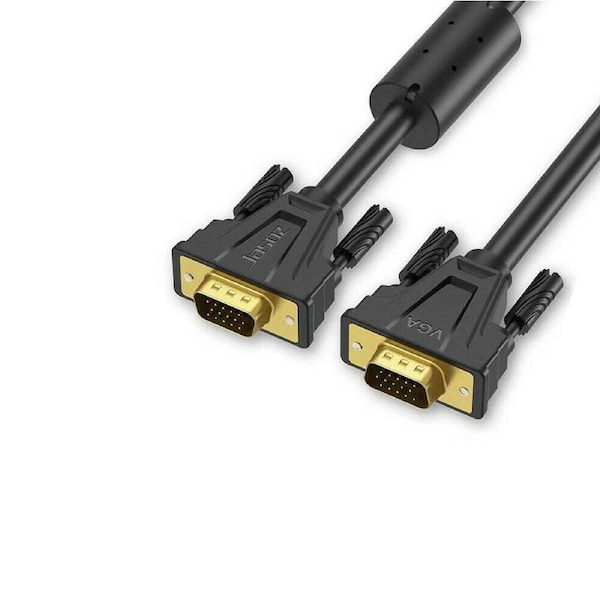 1M VGA 15-Pin Monitor Projector Cable HD Video Cable for LCD and Laptop