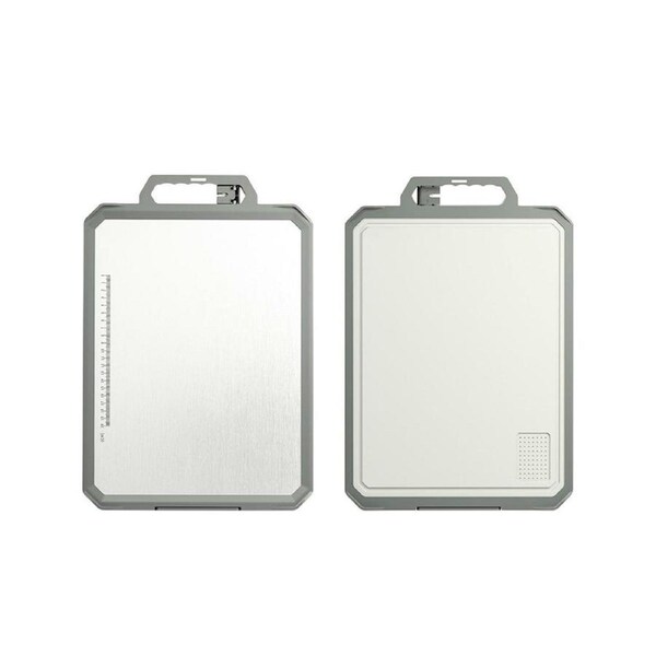 JOYBUY Stainless Steel Double Sided Cutting Board Thawing Board Household Kitchen Tool