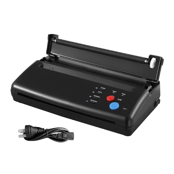 Tattoo Stencil Printer Maker Thermal Transfer Drawing Copier Tattooing Body Art Machine Portable DIY Project Supplies with 30 A4 Paper for Artist Shop