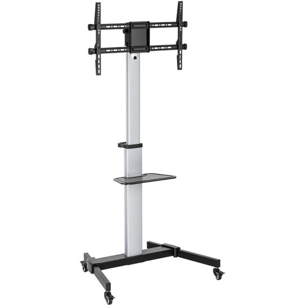 Verdante 37"-86" Portrait/Landscape Height Adjustable Aluminium Wheeled TV Cart