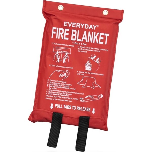 Everyday Fire Blanket 1.2m x 1.8m Essential for Home and Survival Safety