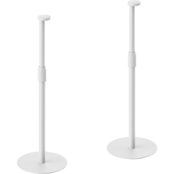 2pc Verdante Height Adjustable Speaker Floor Stand for SONOS ERA 100 & 300 White
