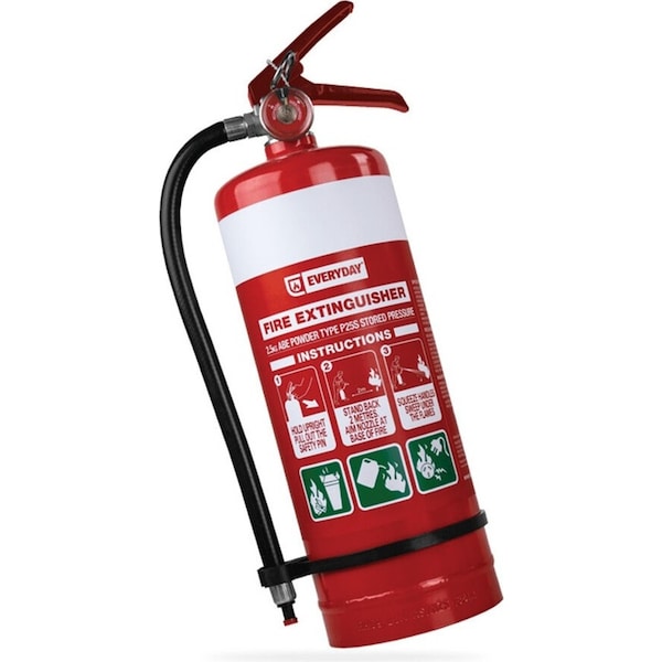 Everyday 2.5kg Dry Powder Essential Home Safety Fire Extinguisher 4A:40B:E