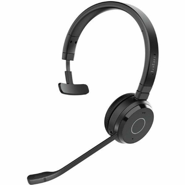 Jabra Evolve 65 TE Wireless Over-the-head, On-ear Mono Headset - Black - Monaural - Supra-aural - 3048 cm - Bluetooth - 20 Hz to