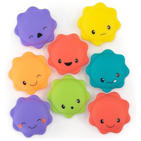 8pc Sassy Baby Macaron Water Squirters Kids/Children Bath Play Fun Toy 6m+