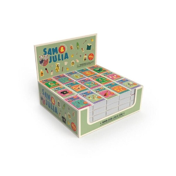 60pc Sam & Julia Minis Kids Dollhouse Miniature Display Set Accessories 6y+