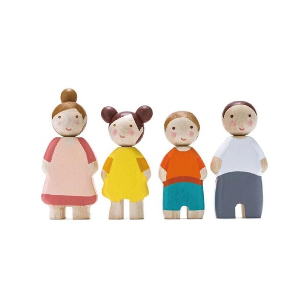 4pc Tender Leaf Toys Wooden Family of Four Doll Play Set Kids/Children 3y+