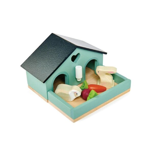 Tender Leaf Toys Pet 1:12 Rabbit & Guinea Pig Dollhouse Accessory Set 3y+