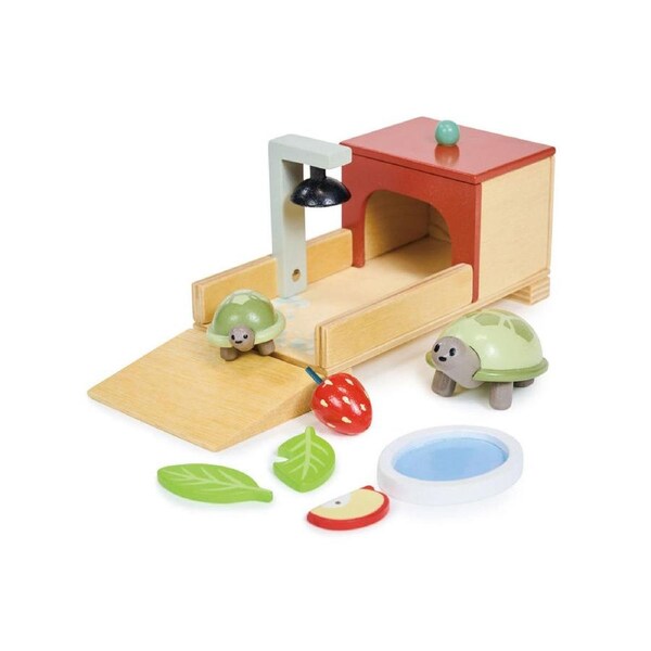 Tender Leaf Toys Pet Mum & Baby Tortoise Dollhouse Accessory Play Set 3y+