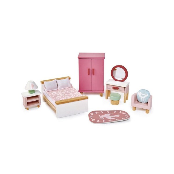 Tender Leaf Toys Dovetail 1:12 Bedroom Furniture Dollhouse Accessory Set 3y+
