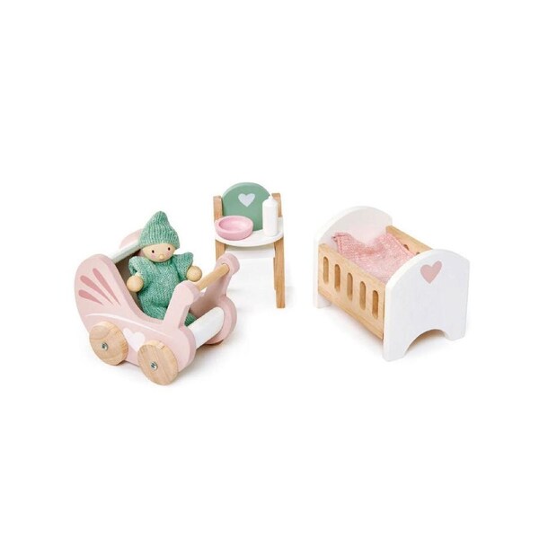 Tender Leaf Toys Dovetail 1:12 Nursery Furniture Dollhouse Accessory Set 3y+