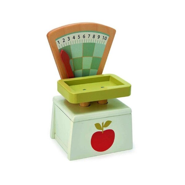 Tender Leaf Toys Market Scales Kids/Children Fun Play Pretend Wooden Toy 3y+
