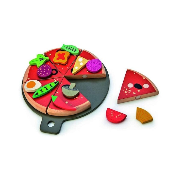 Tender Leaf Toys Pizza Party Kids/Children Fun Play Wooden Pretend Toy 3y+