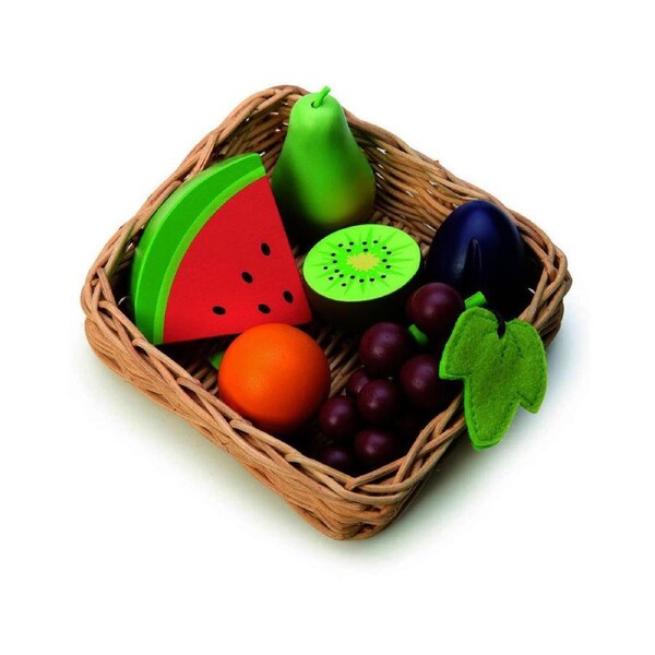 Tender Leaf Toys Fruity Basket Kids/Children Fun Pretend Play Wooden Toy 3y+