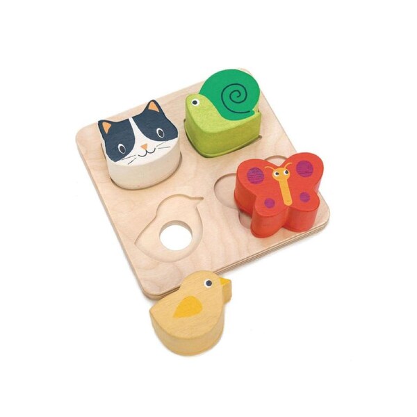 Tender Leaf Toys Touch Animal Sensory Tray Kids/Children Wooden Toy 18m+