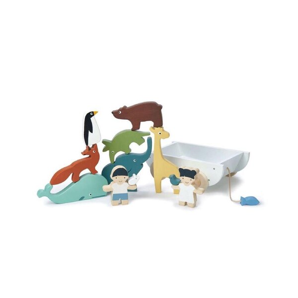 12pc Tender Leaf Toys The Friend Ship Boat Kids/Children Wooden Toy 18m+