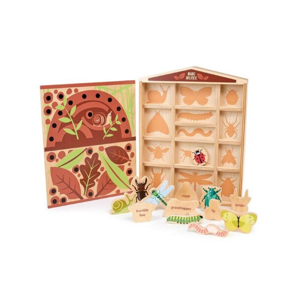 Tender Leaf Toys My Bug Hotel Set Garden Bugs Kids/Children Wooden Toy 3y+