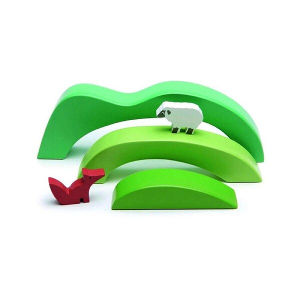 Tender Leaf Toys Green Hills View Set Sensory Play Toddler Wooden Toy 18m+