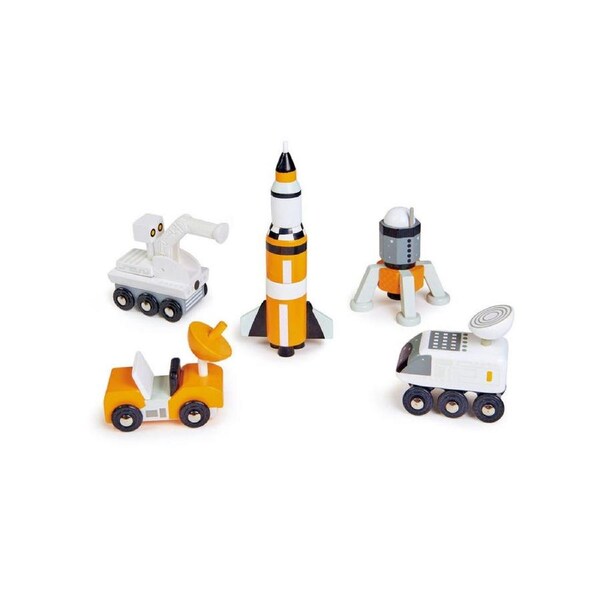 5pc Tender Leaf Toys Space Voyager Set Kids/Children/Toddler Wooden Toy 3y+
