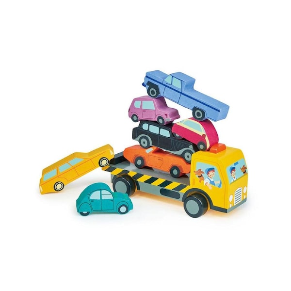 8pc Tender Leaf Toys Stacking Cars Kids/Children Balance Play Wooden Toy 18m+