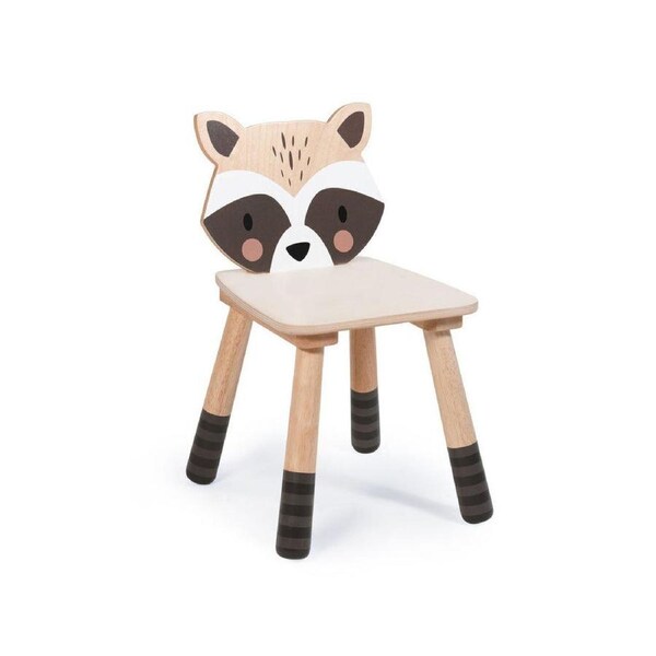 Tender Leaf Toys 47x30cm Plywood Forest Raccoon Chair Kids/Children Seat 3y+