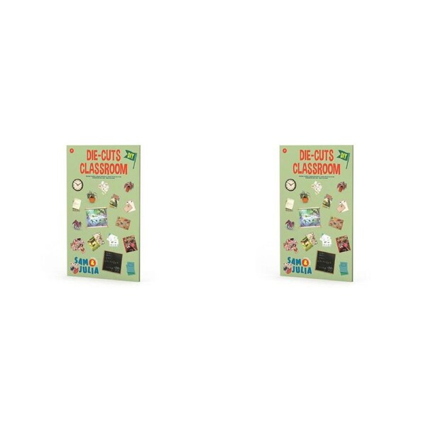 2x Sam & Julia DieCuts Classroom Pre-Cut Dollhouse Miniature Accessory 6y+