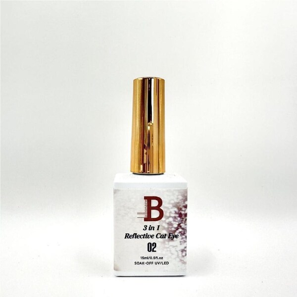 Billionaire Soak Off UV LED Magnetic Reflective Cat Eye Gel Nail Polish 02 15ml