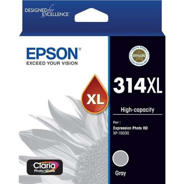 Epson 314XL Grey High Capacity Ink Cartridge Toner C13T01M692 Genuine Original