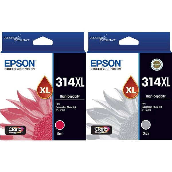 Epson 314XL Red Grey Claria High Capacity Ink Cartridge Toner Genuine Original