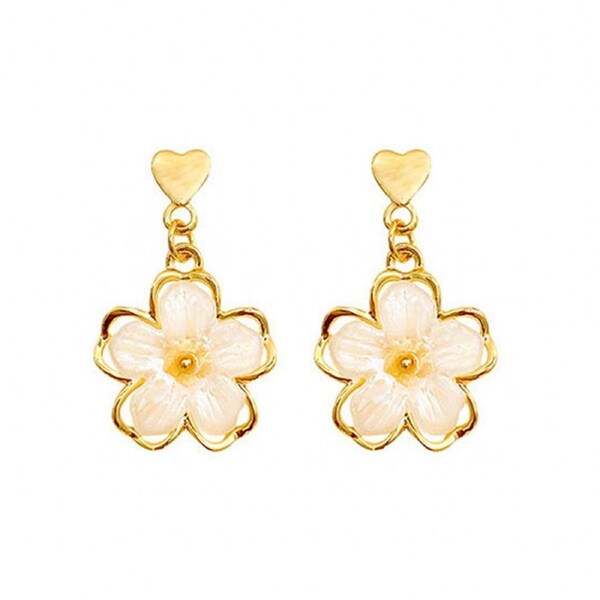 Flower Stud Earrings Premium Quality Elegant Jewelry Women Fashion Accessories