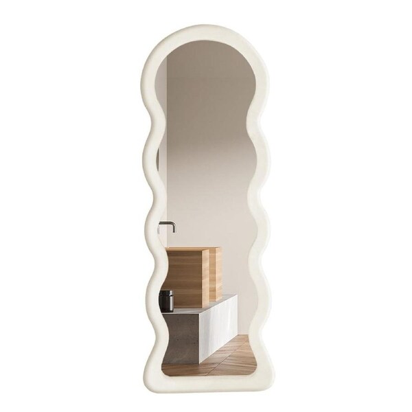Flannel Wavy Framed Full Length Mirror