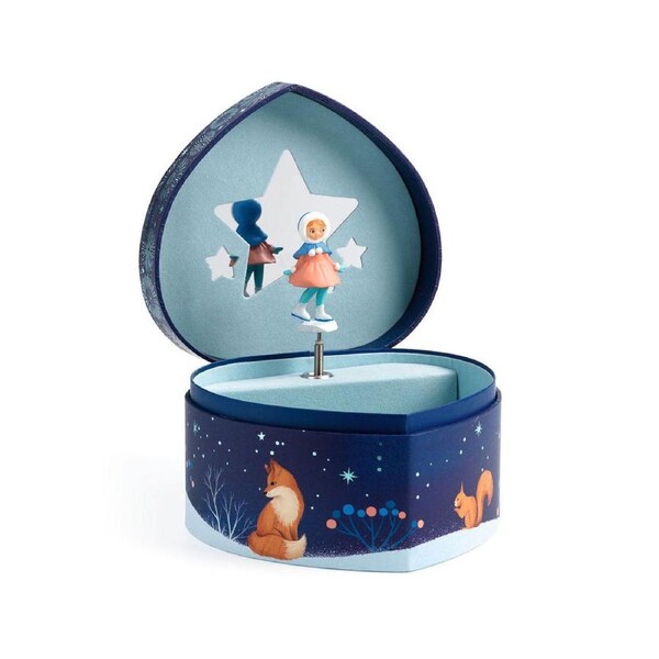 Djeco Ice Skater Music Box 15cm Kids/Children Room Desk Home Decor Toy 4y+