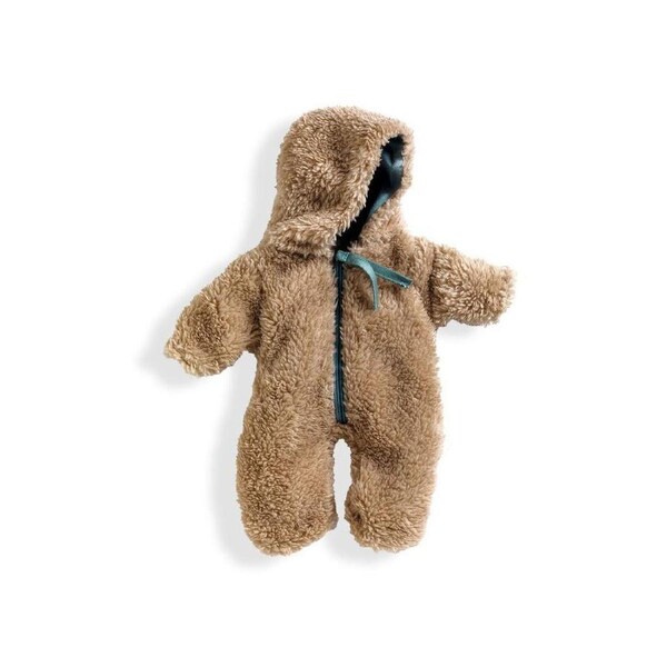 Djeco Winter Doll's Onesie Jumpsuit w/ Zipper Kids/Child Toy Cloth 2y+ Brown