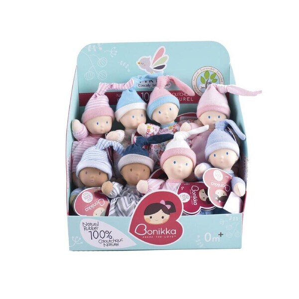 8pc Bonikka Rubber Mini Baby Dolls Travel Play 14cm Kids/Toddler Toy 0m+