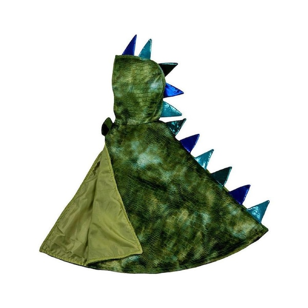 Great Pretenders Dragon Baby Cape Costume Velvet Green Size 2-3 Kids 2y+