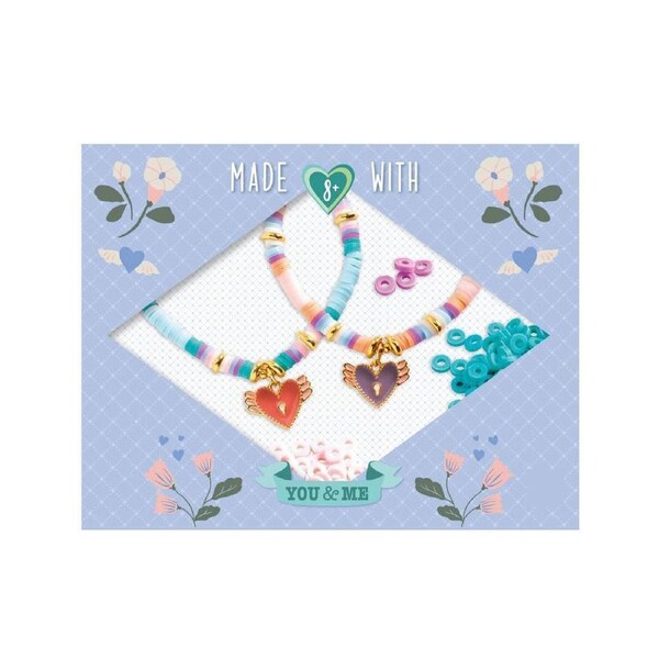 Djeco You & Me Heishi Hearts Beads Set Kids/Children Jewellery DIY Kit 8y+