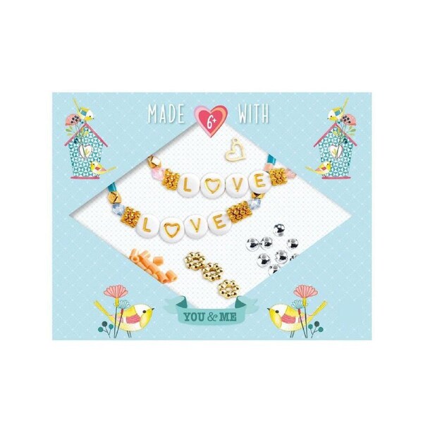 Djeco You & Me Letter Threading Beads Set Kids/Children Jewellery DIY Kit 6y+