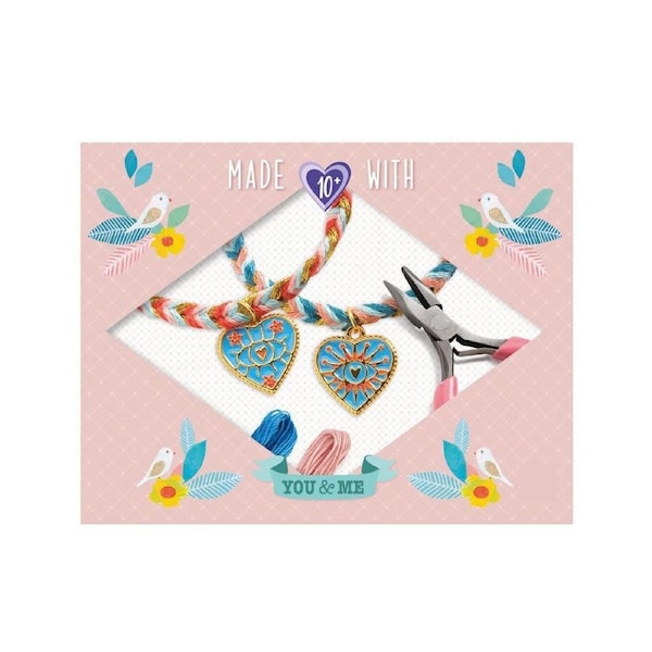 Djeco You & Me Friendships/Hearts Beads Set Kids Jewellery DIY Kit 10y+