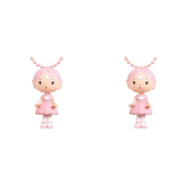 2x Djeco Elfe Tinyly Necklace Kids/Children Plastic 13cm Fashion Jewellery 4y+