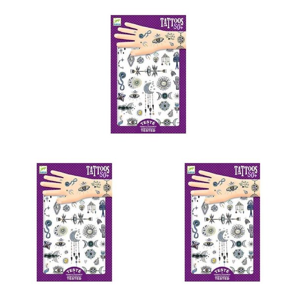 150pc Djeco Wicca Temporary/Fake Tattoos Sticker Party Kids/Children 3y+