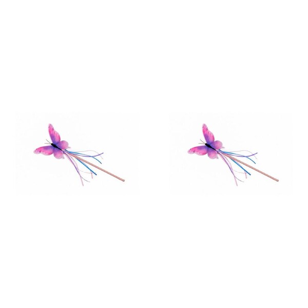 2x Great Pretenders Float Like A Butterfly Wand Costume Accessory Kids 3y+