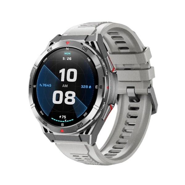 GPS Smart Watch Dual-Band AMOLED, 3ATM Waterproof for Men and Women-Silver