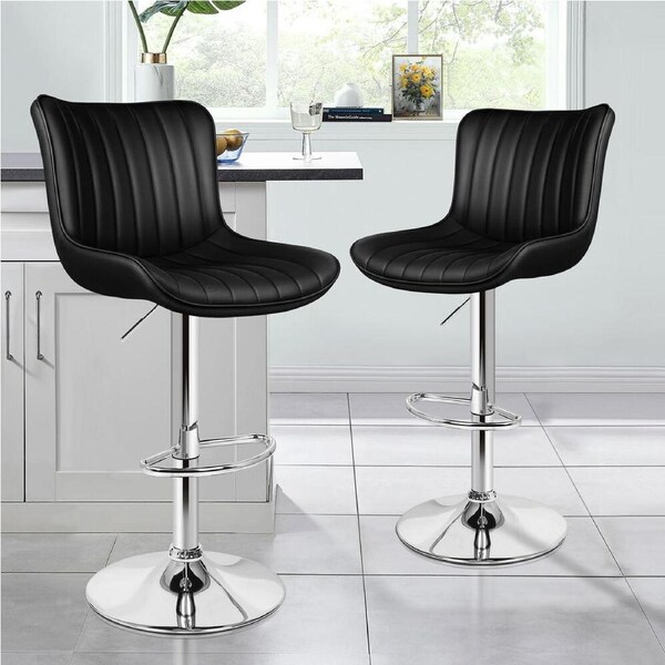 2x ALFORDSON Bar Stools Bar Chairs Black