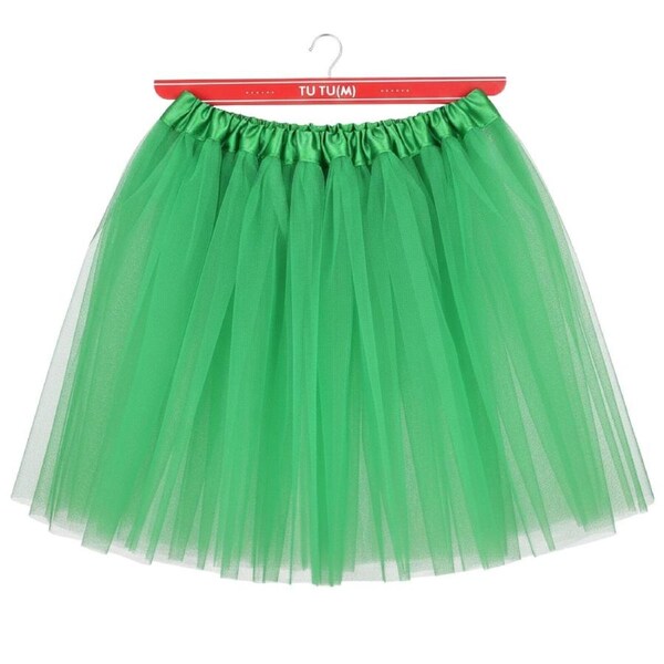 Green Tulle Ballerina Tutu – Medium, 3-Layer Adult Costume Australia Day