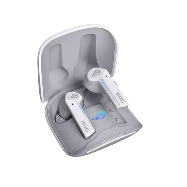 ASUS ROG Cetra True Wireless Gaming Headphones (Moonlight White) Low-latency Wireless Connection, ANC, Up to 27-hour Battery With Wireless-Charging ROG CETRA TRUE WIRELESS/WHITE