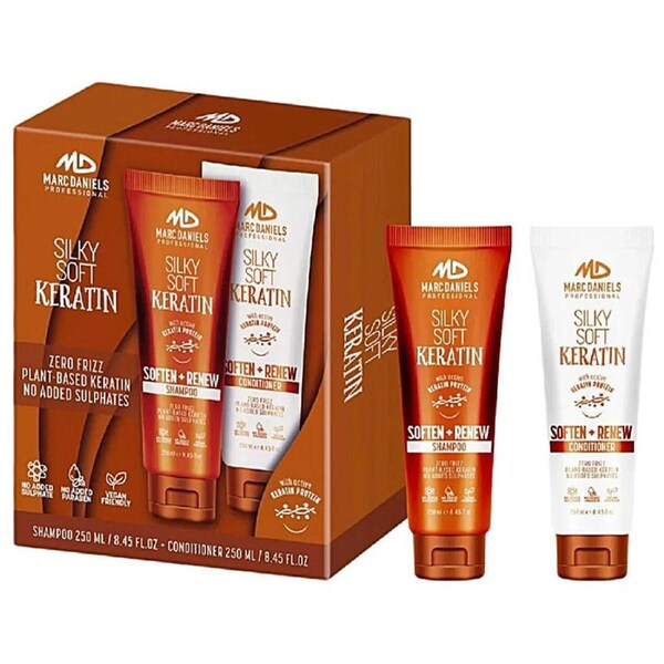 Marc Daniels Silky Soft Keratin Soften & Renew Shampoo & Conditioner Set 250ml